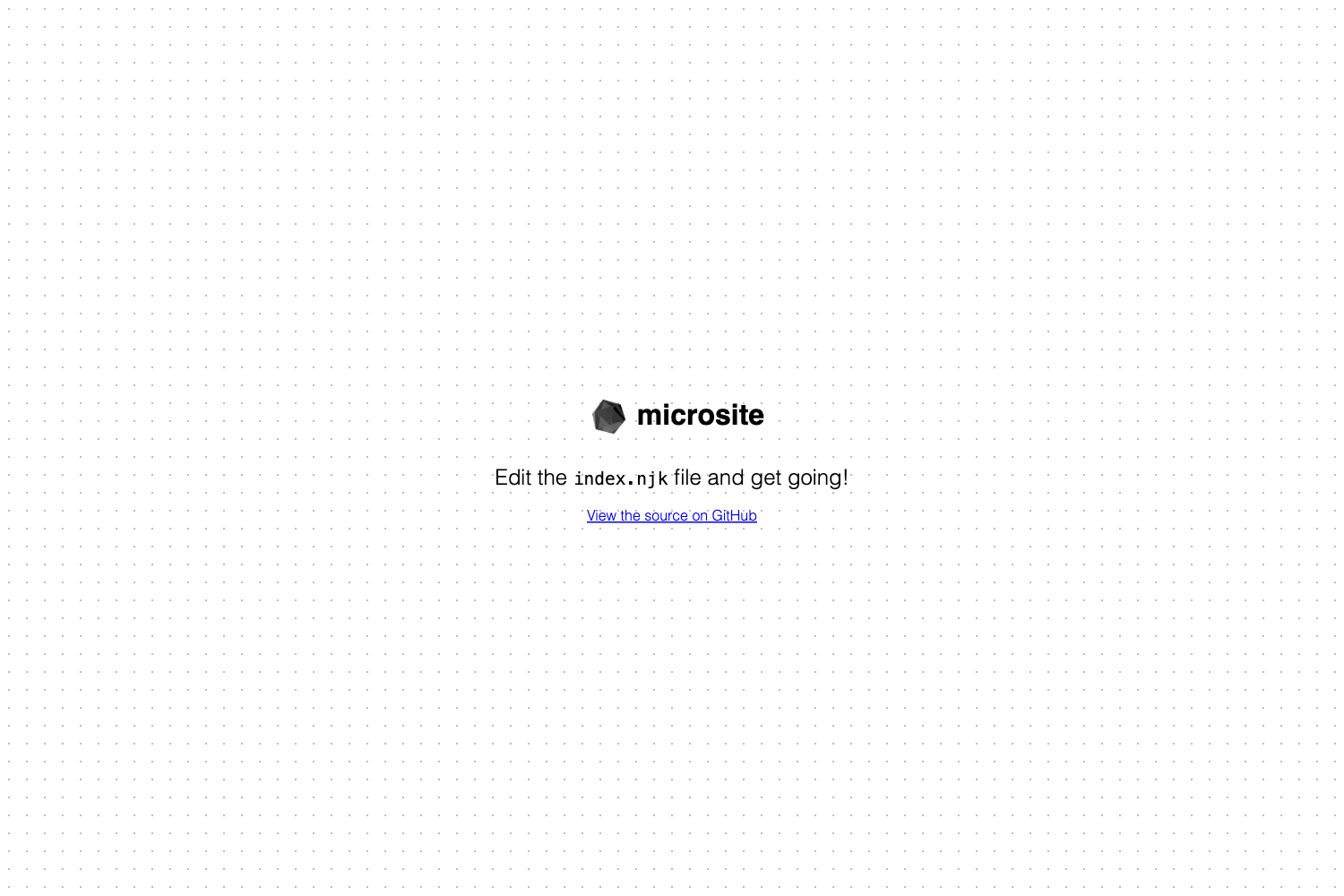 Screenshot of Micro Site