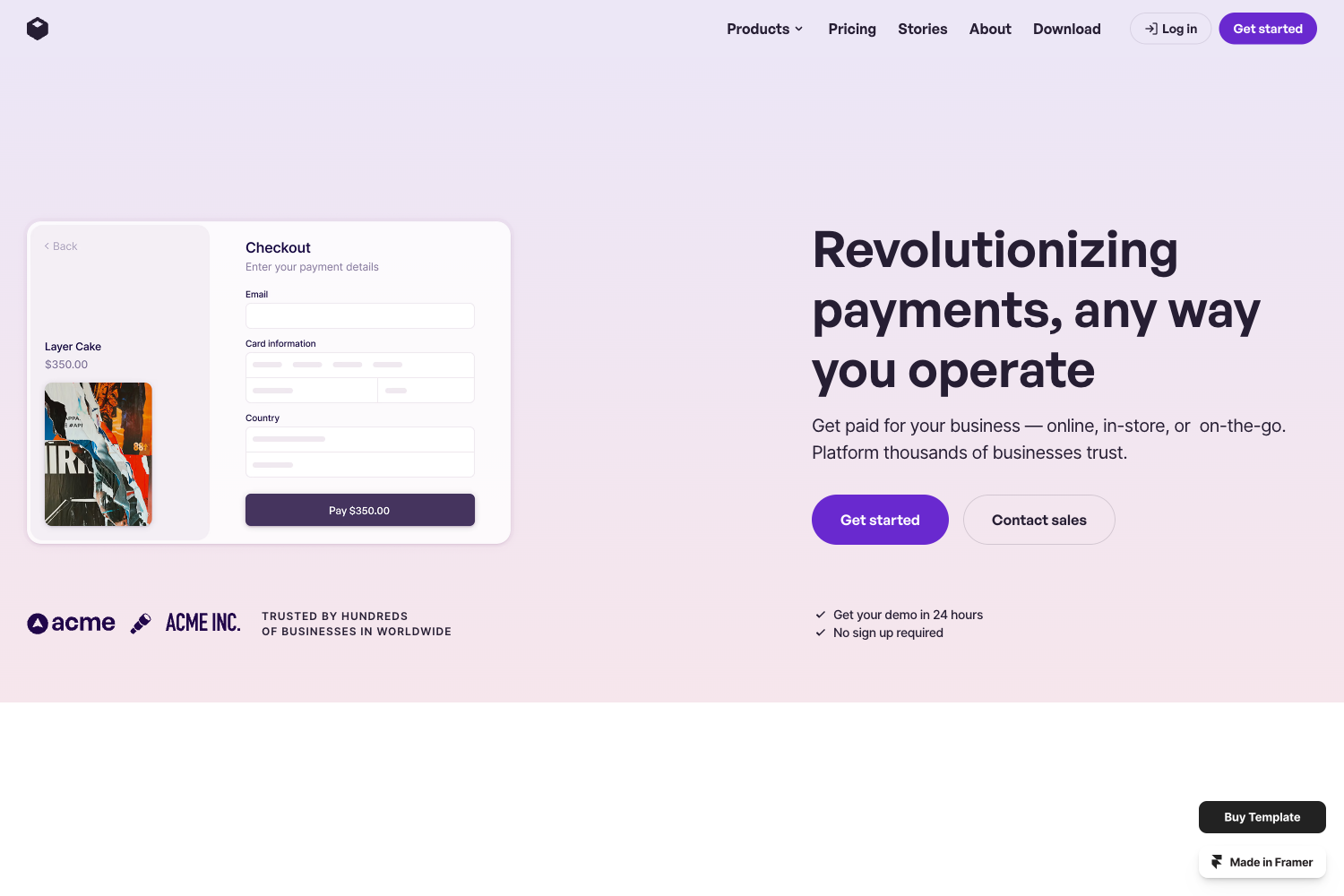 Screenshot of Exxus — Business & Startup Template