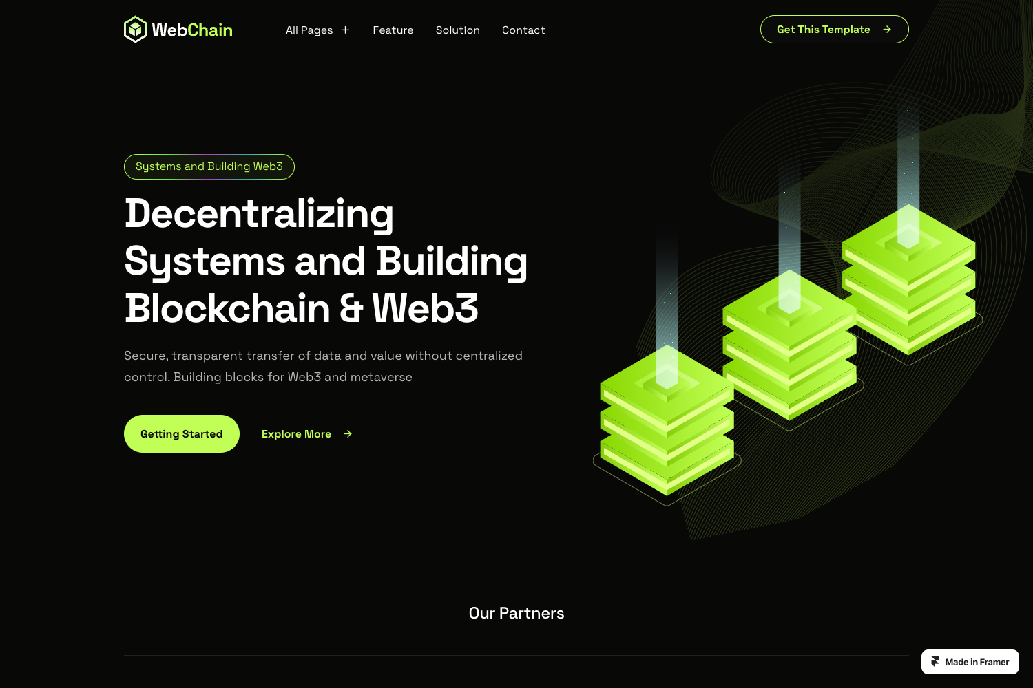 Screenshot of Webchain