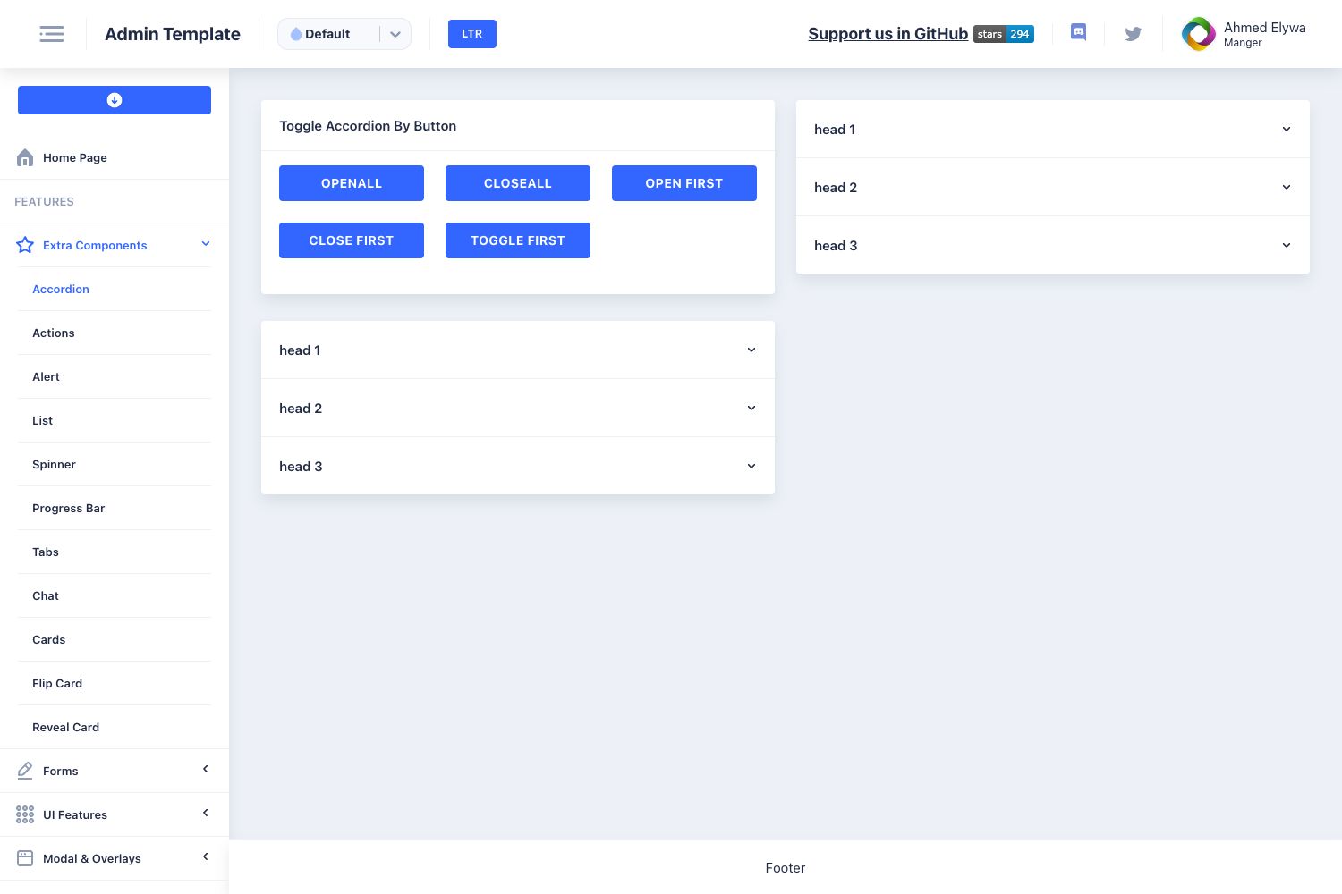 Screenshot of Gatsby Admin Template
