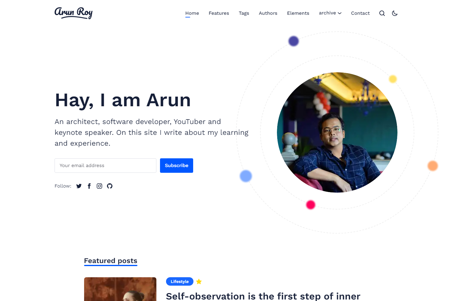 Screenshot of Arun
