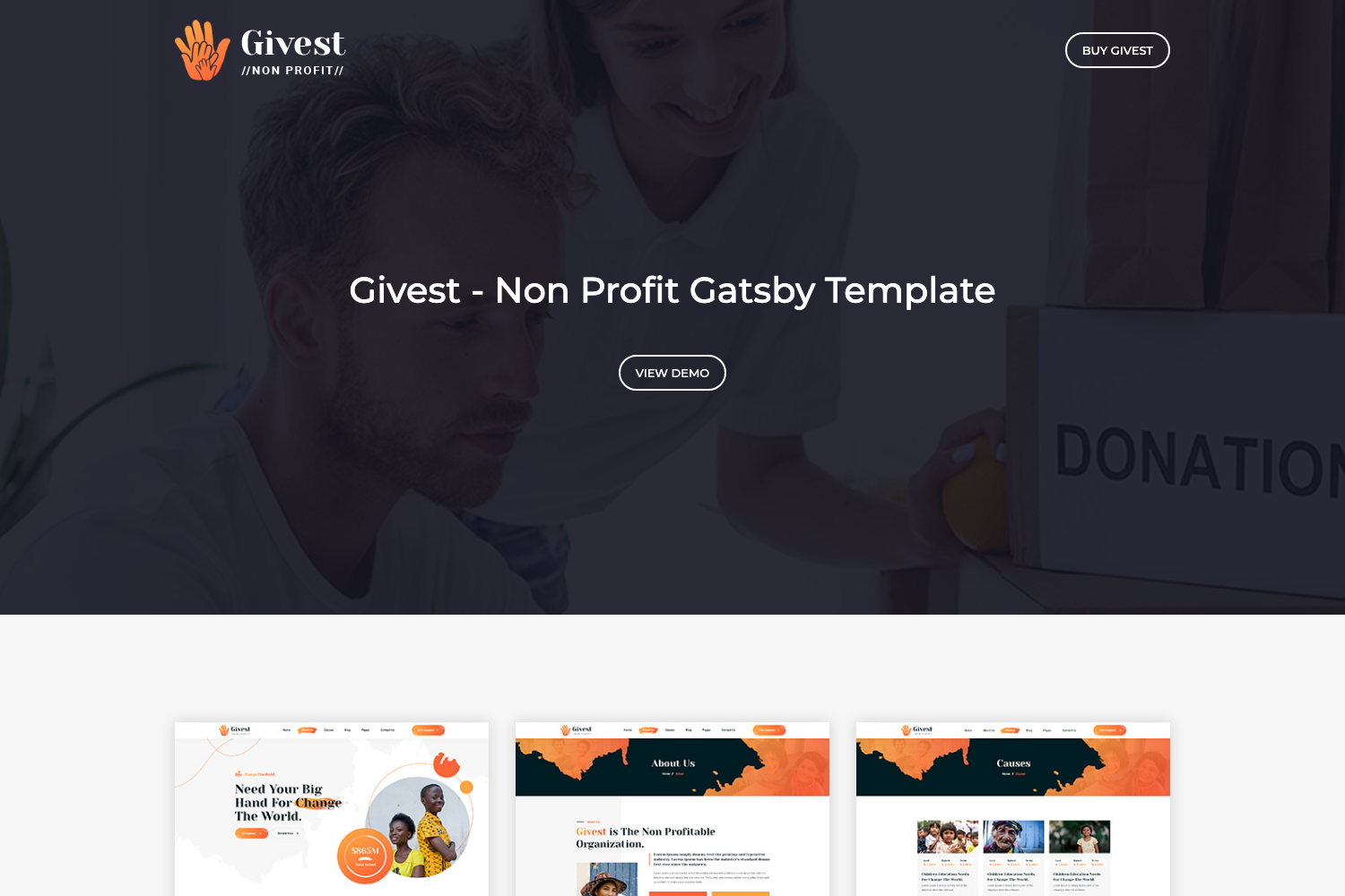 Screenshot of Givest