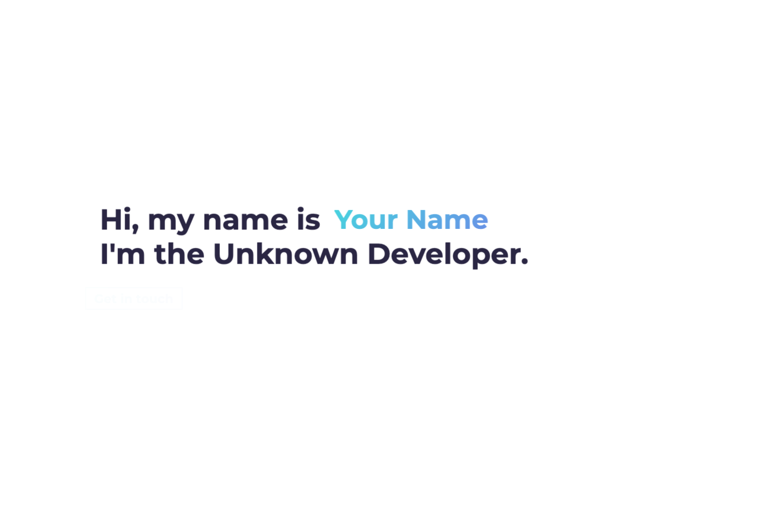 Screenshot of DevFolio