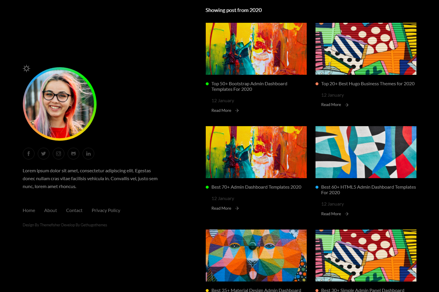 Screenshot of Nebula Hugo