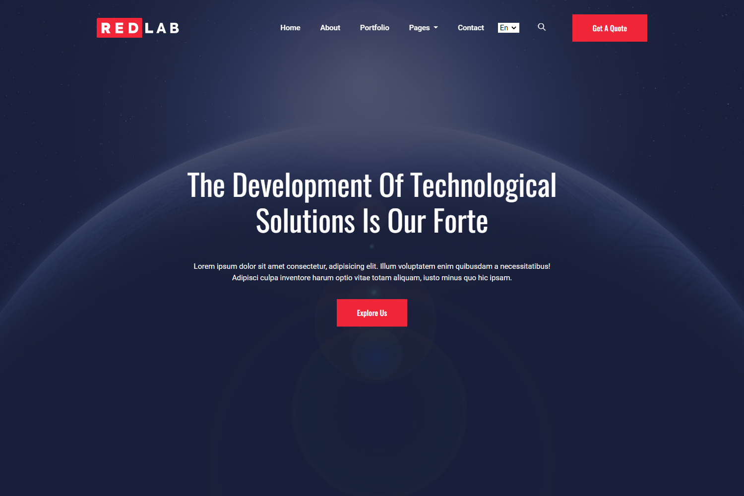 Screenshot of Redlab Hugo