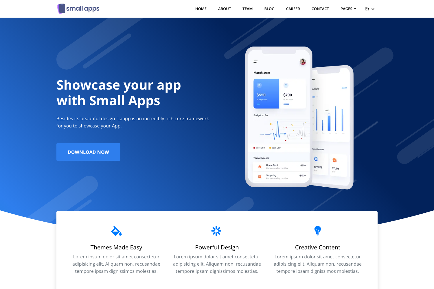 Screenshot of Small Apps Hugo