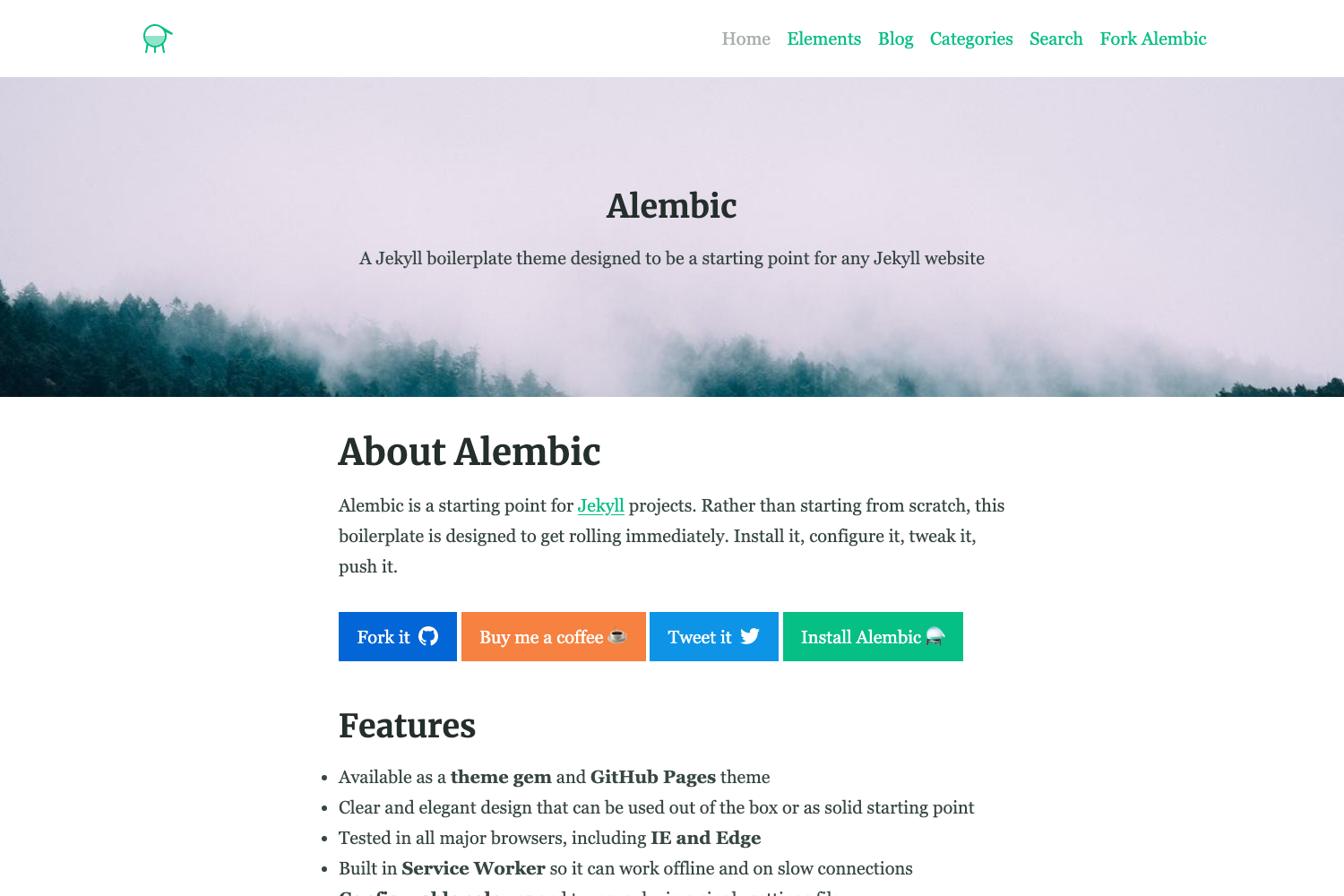 Screenshot of Alembic