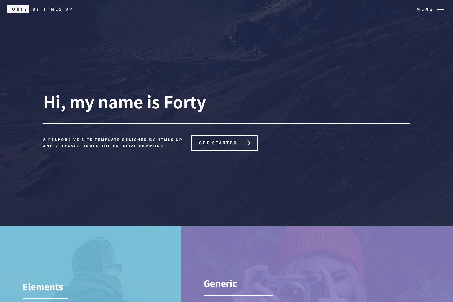 Screenshot of Forty