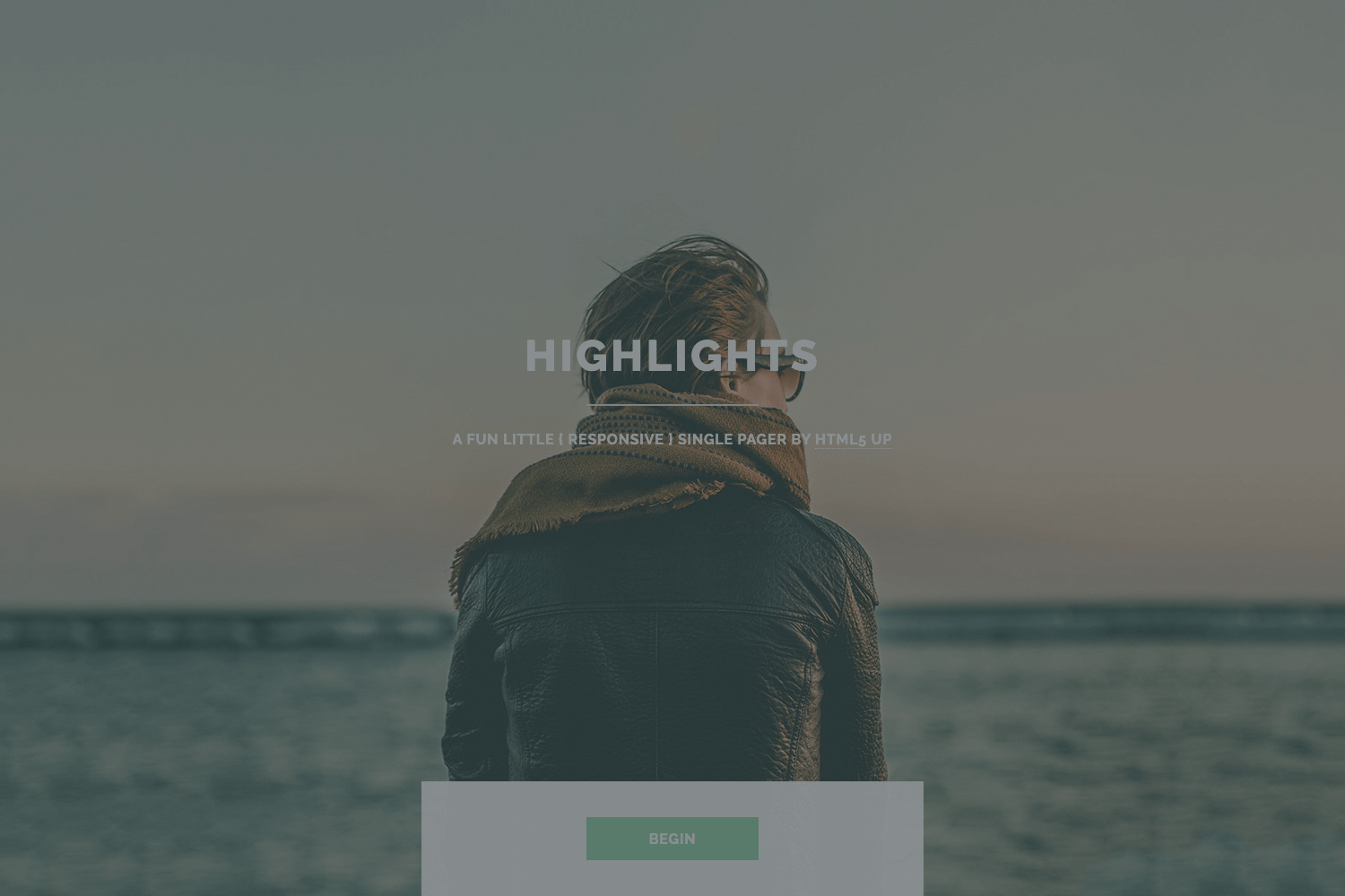 Screenshot of Highlights Jekyll Theme