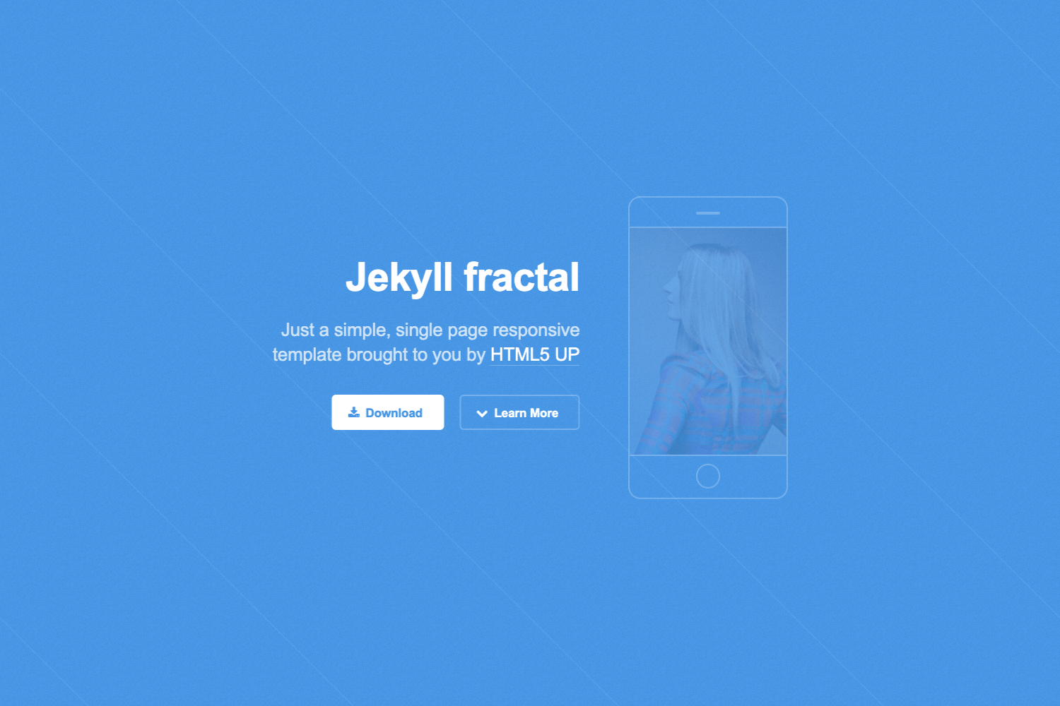 Screenshot of Jekyll Html5up Fractal