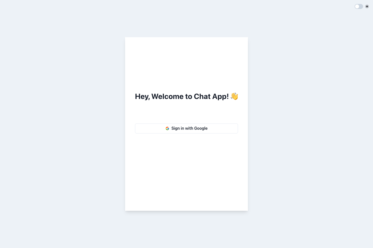Screenshot of Chat App