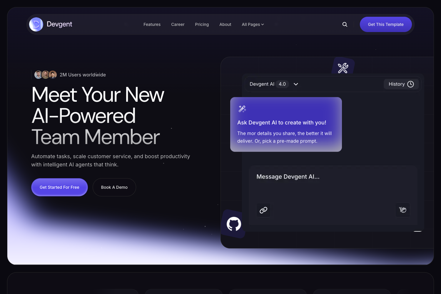 Screenshot of Devgent Nextjs