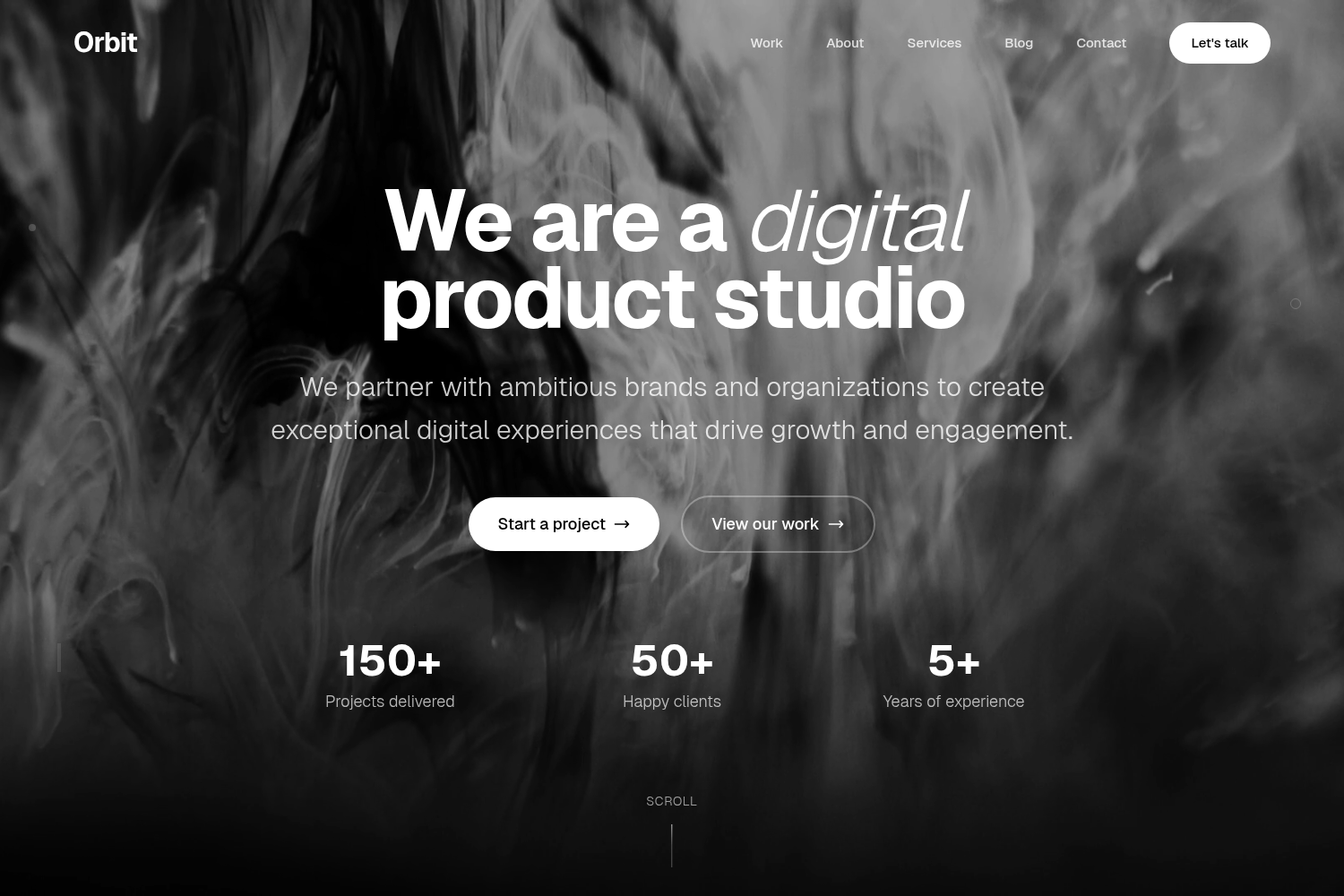 Screenshot of Orbit - Next.js Agency Template