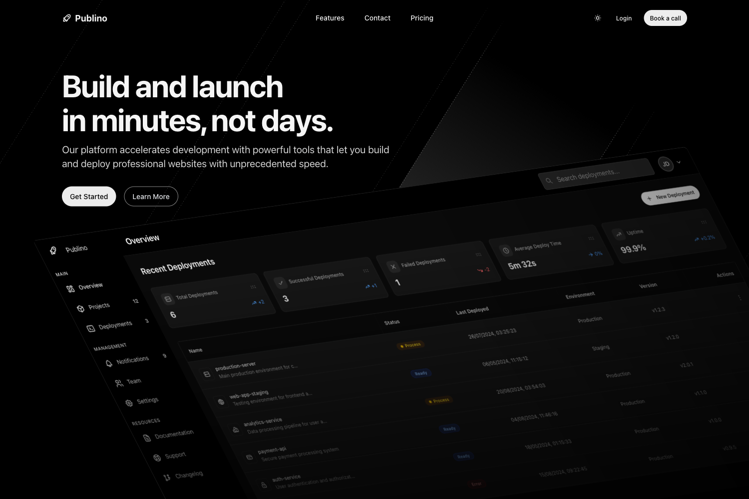 Screenshot of Publino