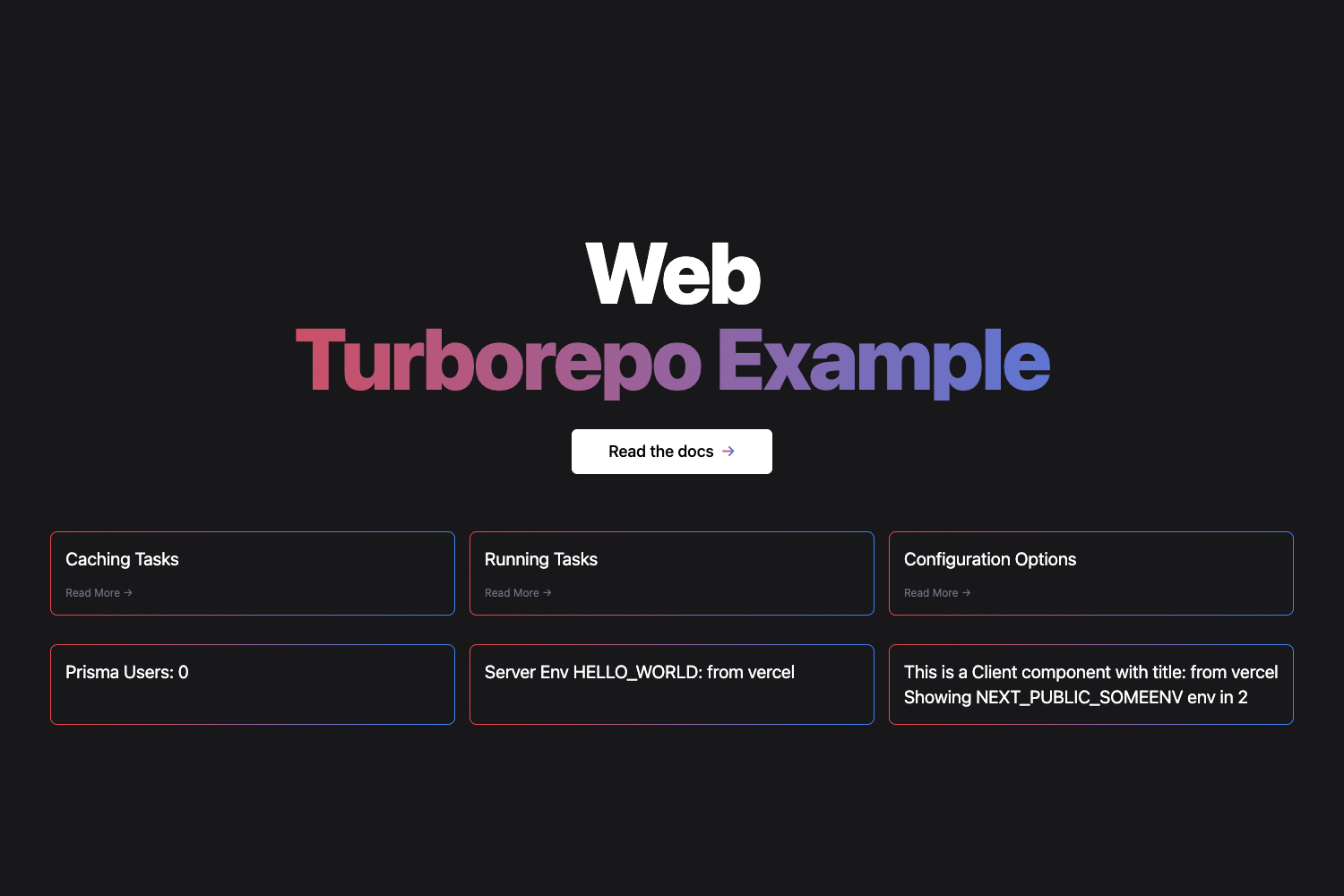 Turborepo Tailwind Prisma Nextjs Starter