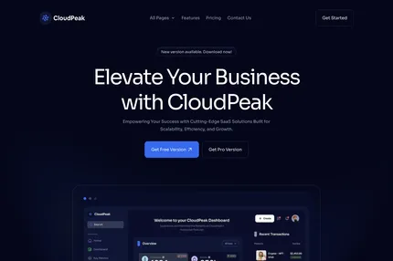 Screenshot of Cloudpeak Astro