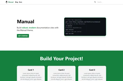 Screenshot of Manual