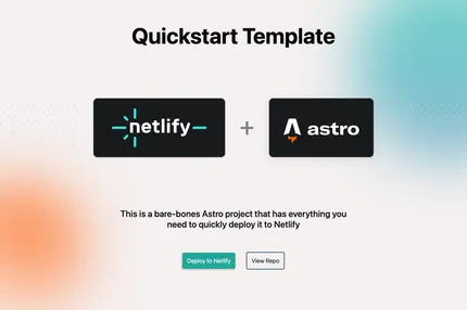 Screenshot of Astro Quickstart