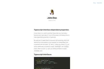 Screenshot of Kaktus 11ty