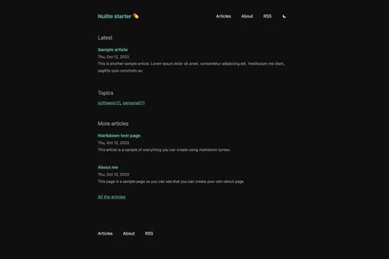 Screenshot of Nulite