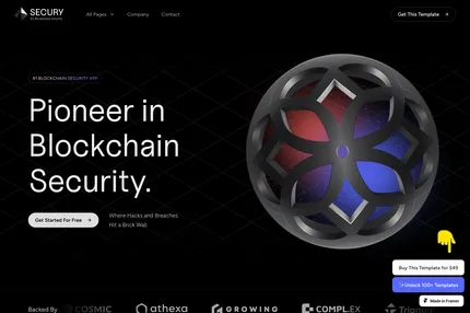 Screenshot of Secury