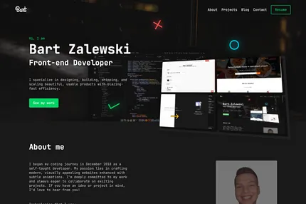 Screenshot of Bartzalewski.com V2