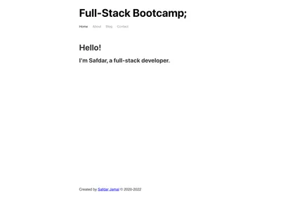 Screenshot of Gatsby Bootcamp Blog
