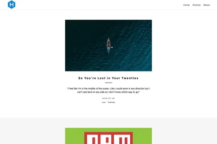 Screenshot of Hexo Theme Daily