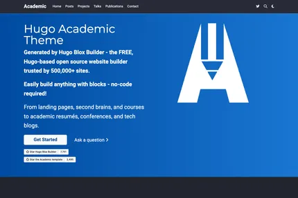 Screenshot of Theme Academic Cv