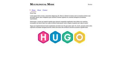 Screenshot of Hugo Multilingual Boilerplate