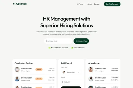 Screenshot of Optimize Hugo