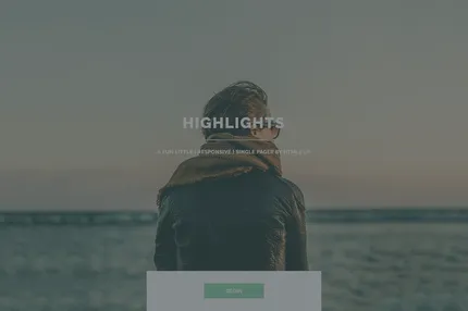 Screenshot of Highlights Jekyll Theme