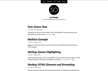 Screenshot of So Simple