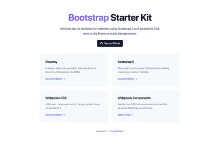 Bootstrap Starter Kit
