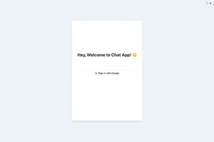 Screenshot of Chat App