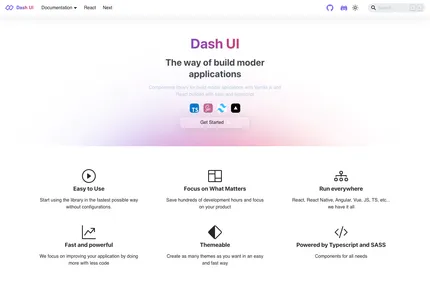 Screenshot of Dash Ui