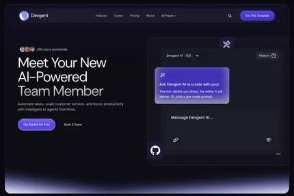 Screenshot of Devgent Nextjs