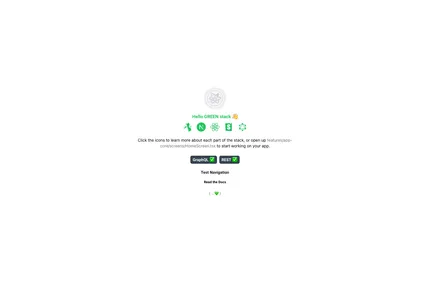 Screenshot of Green Stack Starter Demo