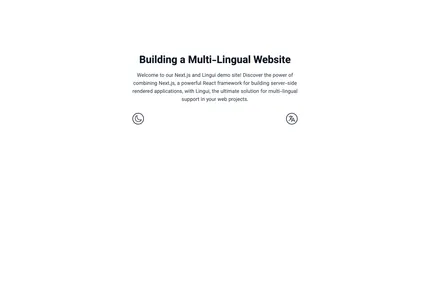 Screenshot of Nextjs Lingui Template
