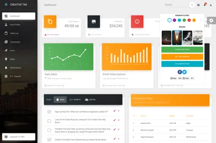 Screenshot of Nextjs Material Dashboard