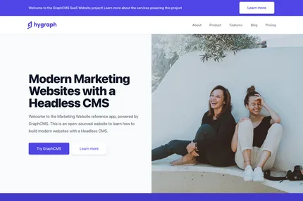 Screenshot of Reference Marketing Website