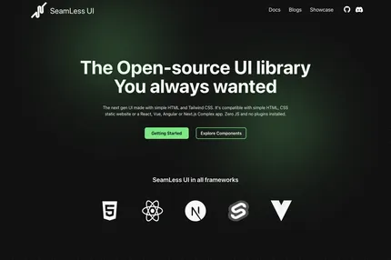 Screenshot of Seamless Ui