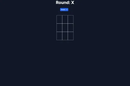 Screenshot of Nextjs Tic Tac Toe App