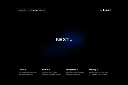 Screenshot of Next Typescript Starter