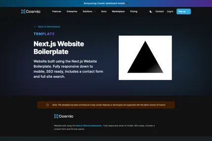 Screenshot of Nextjs Website Boilerplate