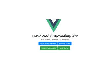 Screenshot of Nuxt Bootstrap Boilerplate