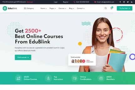 Screenshot of Edublink