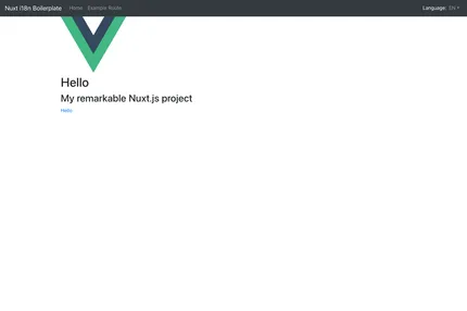 Screenshot of Nuxt I18n Boilerplate