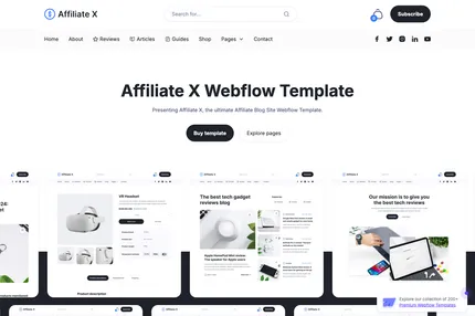 Screenshot of Affiliate X