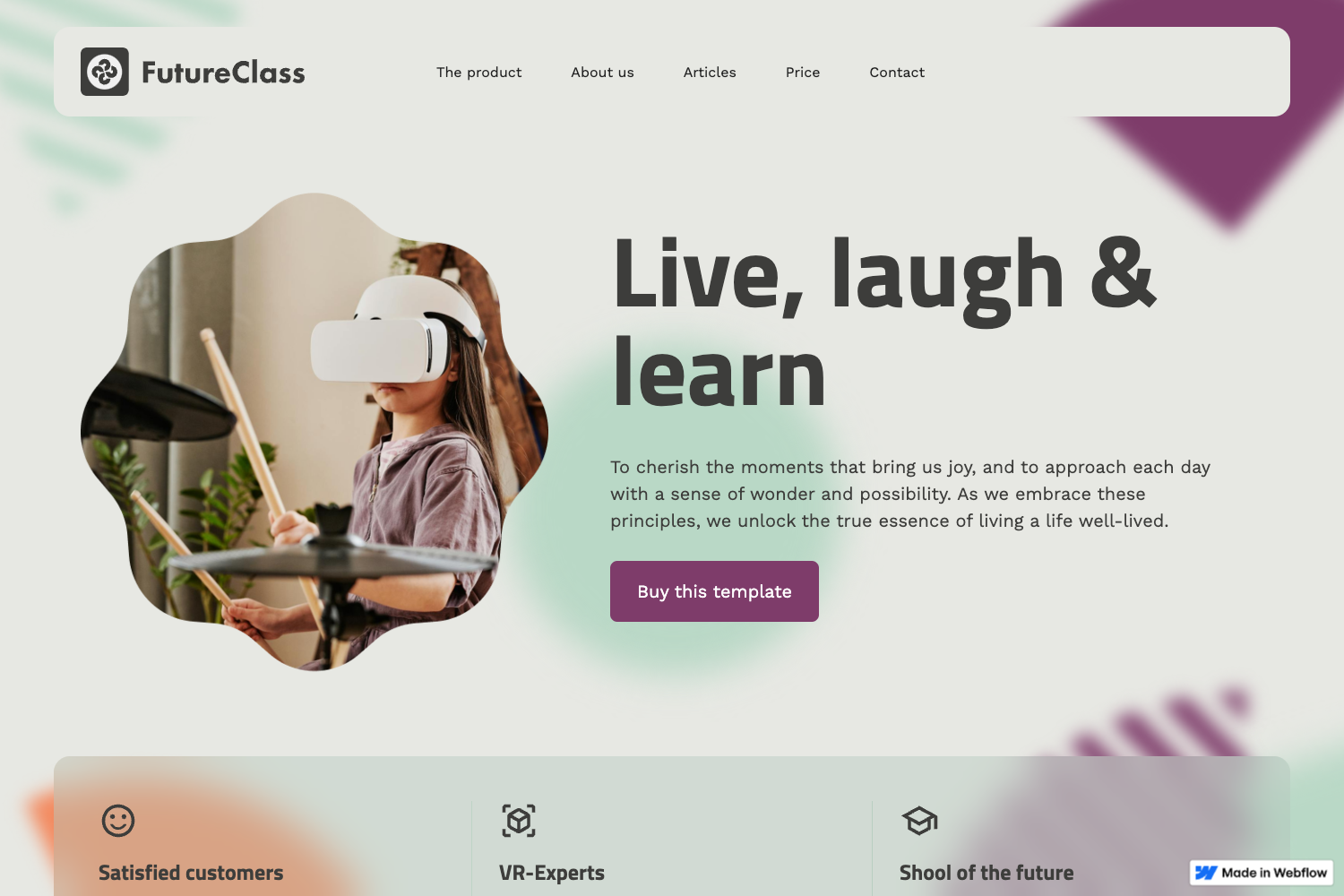 Screenshot of FutureClass